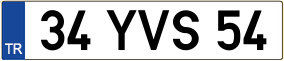Truck License Plate